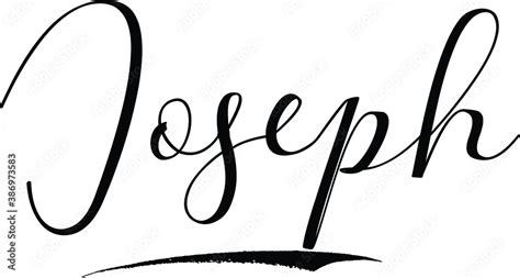 Joseph In Cursive