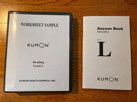 Kumon L Answer Book