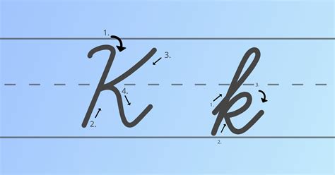 Lowercase Cursive K