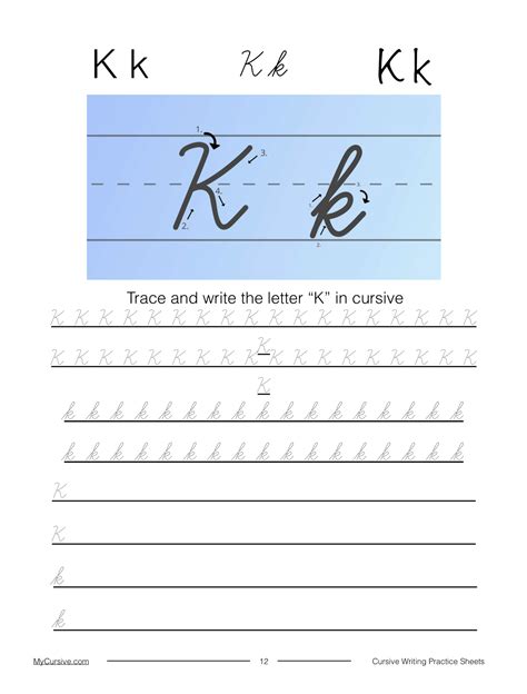 Lowercase Script K