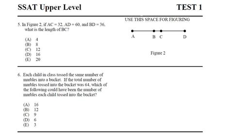 Math Ssat Practice