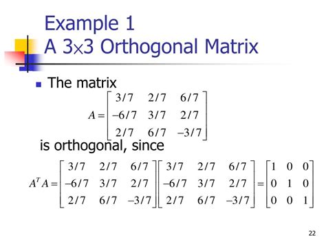 Matrix Orthonormal