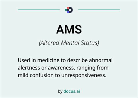 Medical Ams Definition
