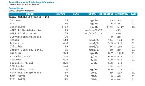 Metabolic Panel Blood Test
