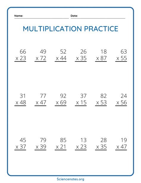 Multi Digit Multiplication