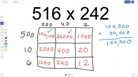Multiplication With Box Method