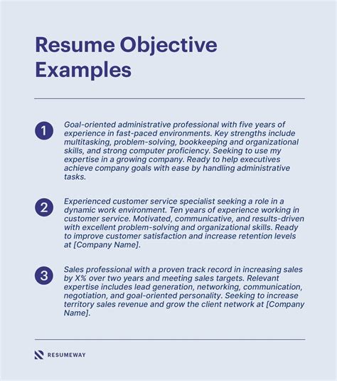 Objective Ideas For Resume