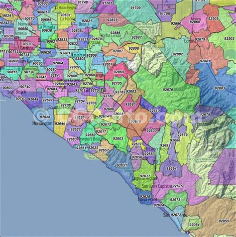 Orange County Ca Postal Code