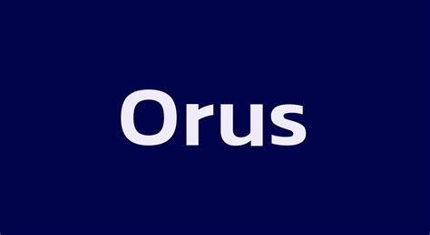 Orus