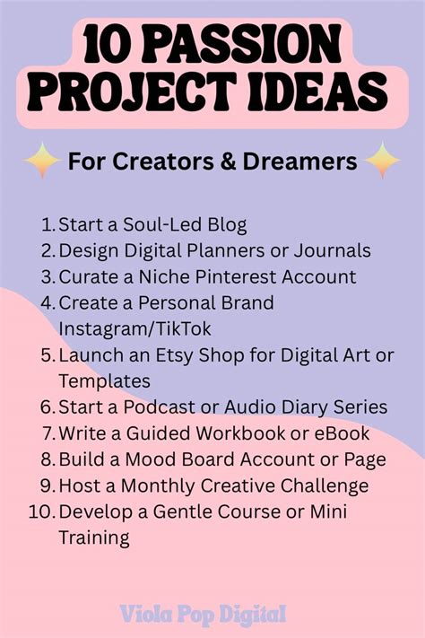 Passion Project Ideas