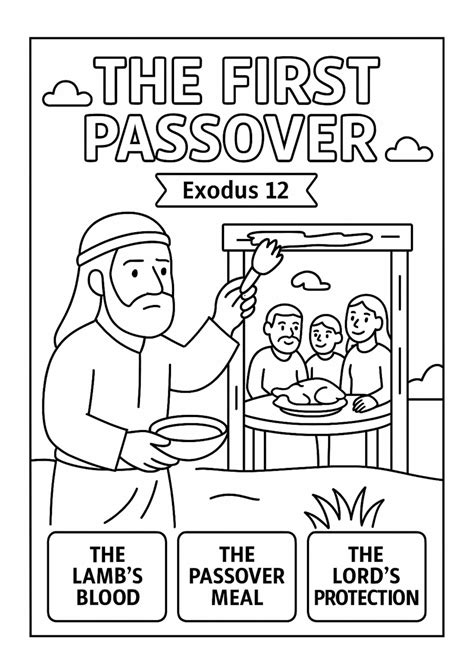 Passover Coloring Page