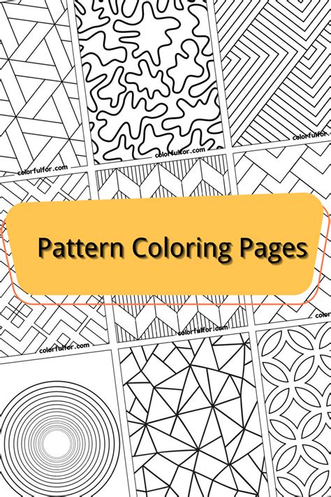 Pattern Colouring Sheets