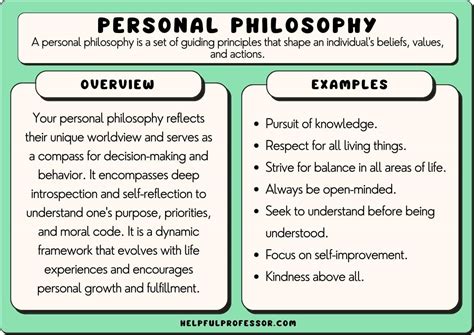 Personal Philosophy Examples