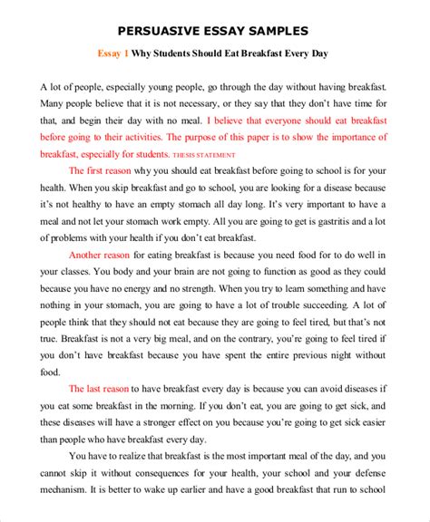 Persuasive Example Speech