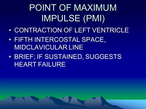 Point Of Maximum Impulse