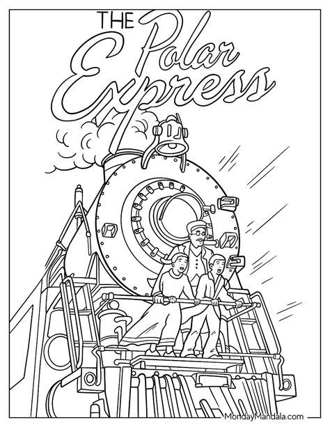 Polar Express Coloring Sheets