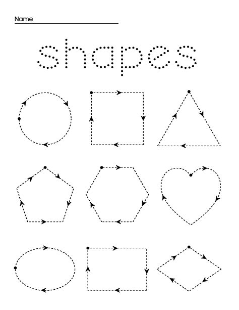 Preschool Tracing Sheets