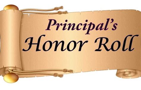 Principal's Honor Roll