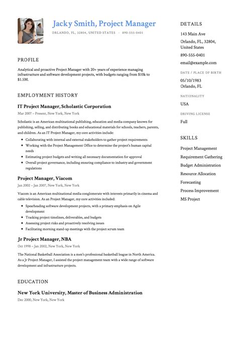 Project Manager Resume