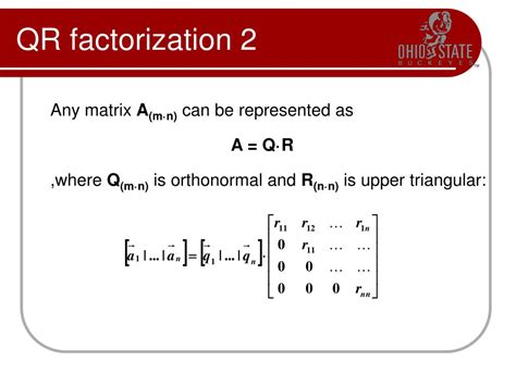 Qr Factorization