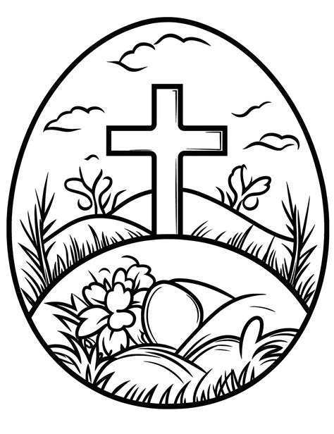 Religious Easter Coloring Sheets