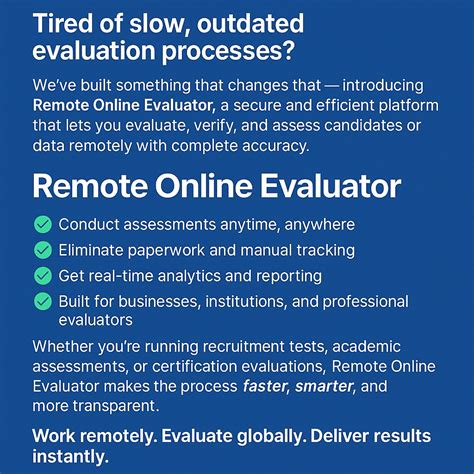 Remote Online Evaluator
