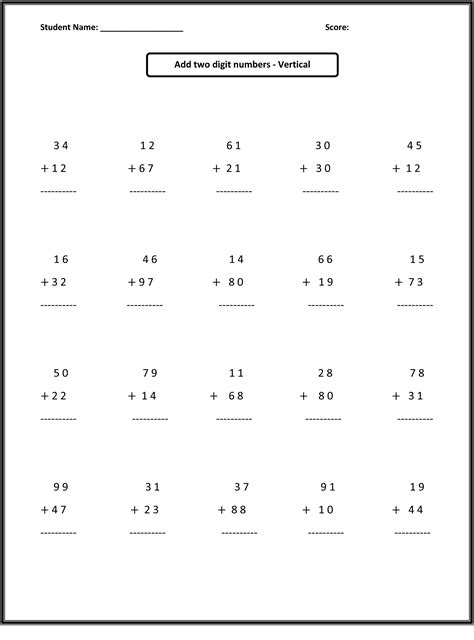 Second Grade Worksheets
