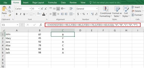Select Excel Function