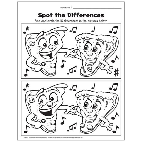 Spot Difference Printable
