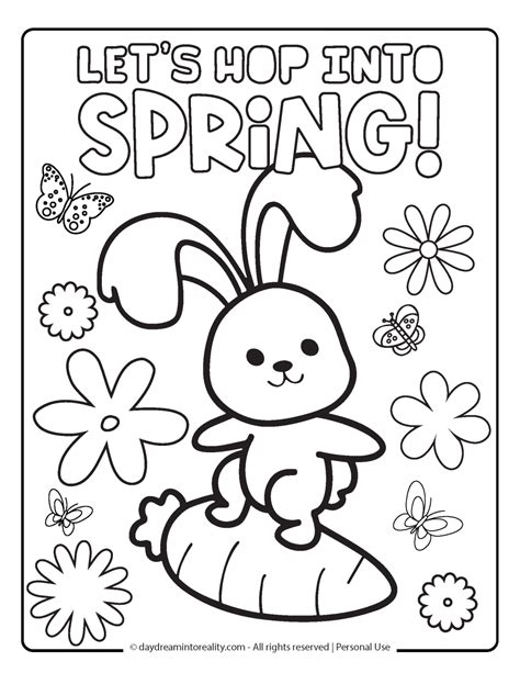 Spring Coloring Sheets