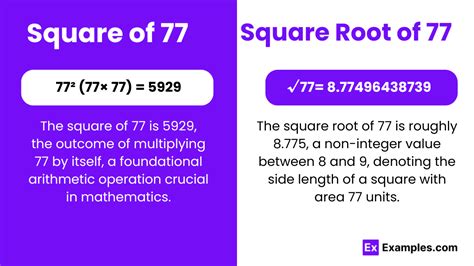 Square Root Of 77