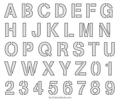 Stencil Letters Printable