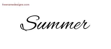 Summer In Cursive