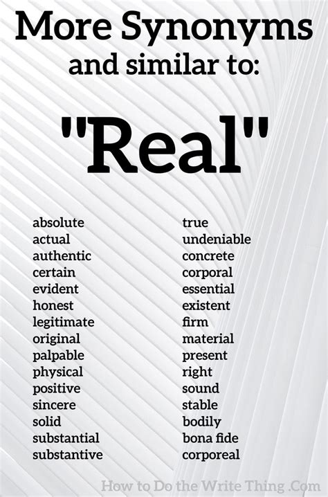 Synonym Real