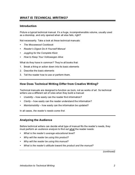 Technical Writing Examples