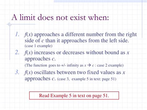 The Limit Does Not Exist