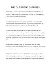 The Outsiders Summary