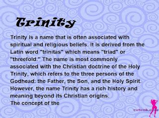 Trinity Name Meaning