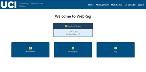 Uci Web Reg