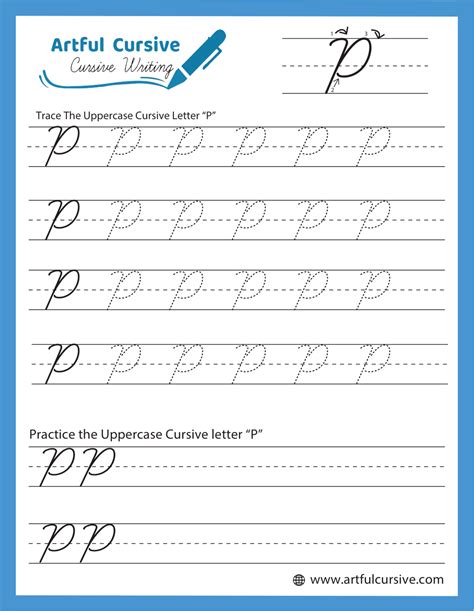 Uppercase Cursive P