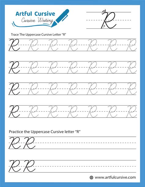 Uppercase Cursive R