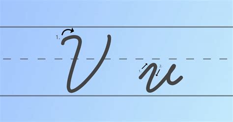 V In Cursive Lowercase