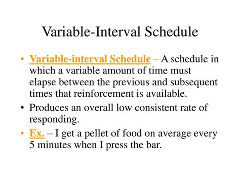 Variable Interval Example