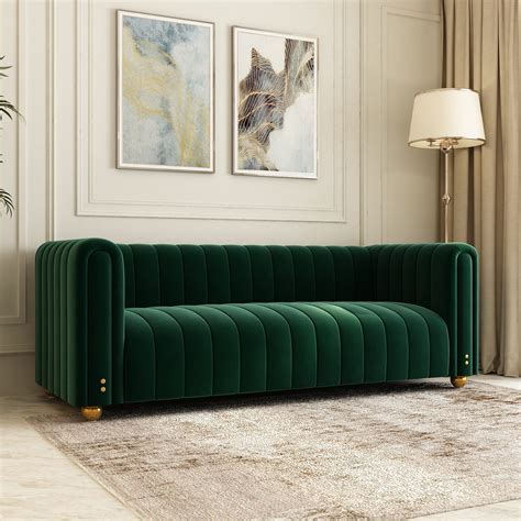 Velvet Green Couch