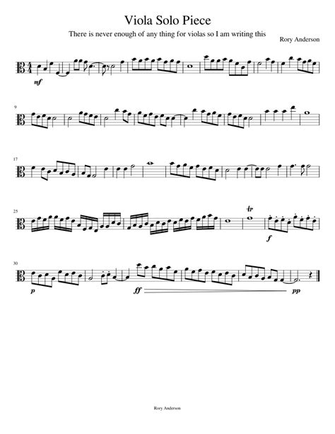 Viola Music Pieces