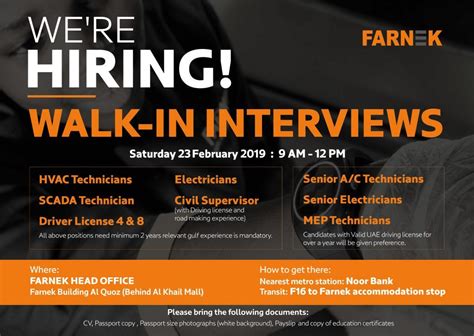 Walk In Interviews Near Me