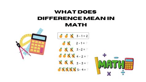 What Does Difference Mean In Math