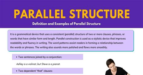 What Is Parallel Structure