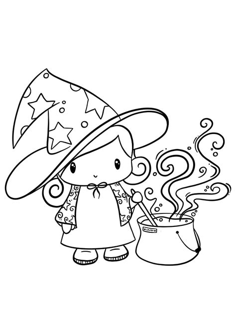 Witch Coloring Sheet