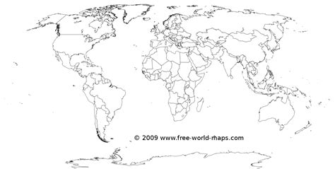 World Map Printable Blank